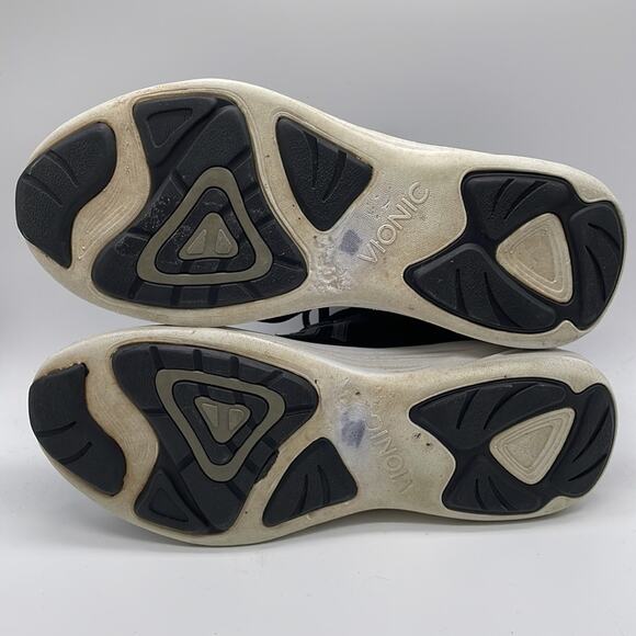 Vionic 335 Miles Walking Athletic Shoes Black White Size 6 - Picture 10 of 11